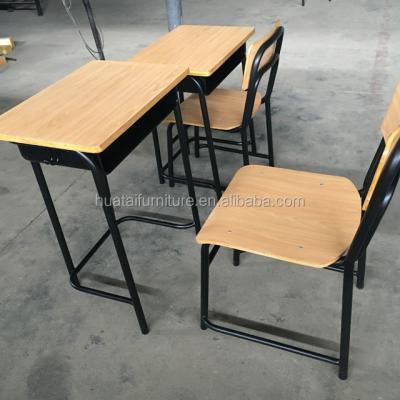 China School Sets Student Chair With Writing Tablet / Children Study Table And Chair for sale