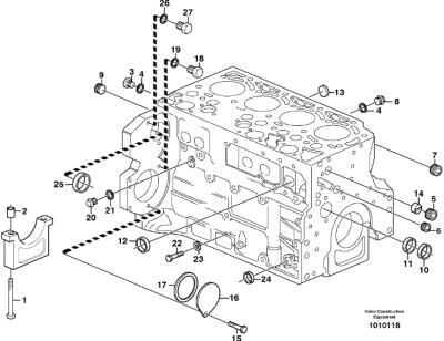 China Factory BL60 BL61 BL70 BL71 EC135B EC140B L50E Crankcase BF4M2012 D4D D4E Cylinder Block 04289951 04282837 VOE20791246 20791246 24425842 for sale