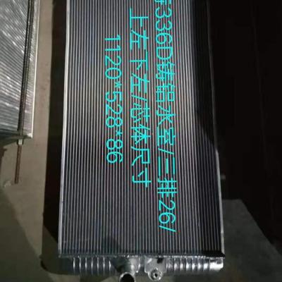 China Crawler Excavator E336D Excavator Cast Aluminum Water Tank 3 Tiers 26 Storage Capacity 1120*528*86 for sale