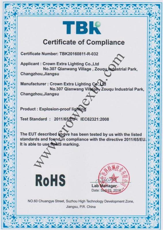 RoHS - Crown Extra Lighting Co., Ltd.