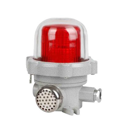 China Wall bracket; base mount warning light explosion proof lamp with alarm siren sound backup explosion proof alarm siren with flash for sale