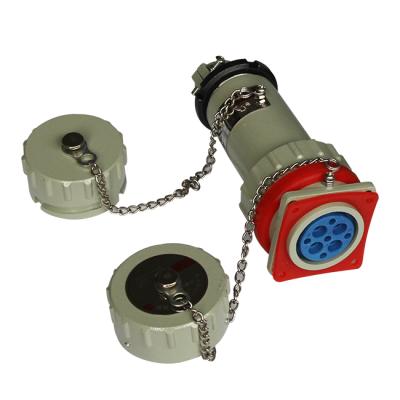 China Grp 3Pole 5Pole 110~220V Atex Explosion Proof Ex-proof Plastic Mobile Socket Full Plug And Socket For Oil for sale