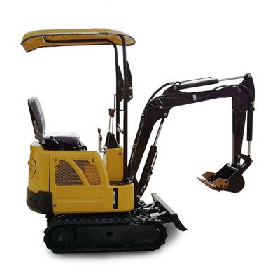 China Factory Easy Swing Arm Bucket Mini Operation ET12 8.3kW 0.03m3 Track Farm Garden Use 1ton Rubber Excavator With Attachment for sale