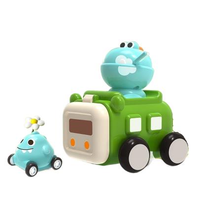 China Funny Cute Pet Press Toy Children's Catapult Car Inertial Toys Catapult, One Car In Two Cars for sale