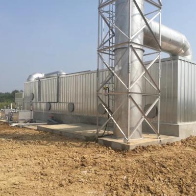 China Carbon Steel FRP Biological Deodorization Box Grp Waste Gas Deodorization Filter Purification for sale