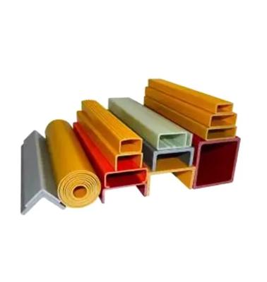 China Pultruded Fiberglass Hollow Tubes Composite FRP Profiles Square Rectangular Round for sale