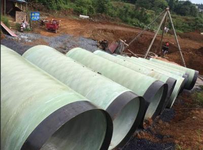 China 1000mm/2500mm/4000mm/5000mm FRP Grp Pipes For Underground Pipeline Sunken Pipe Fiberglass Product for sale