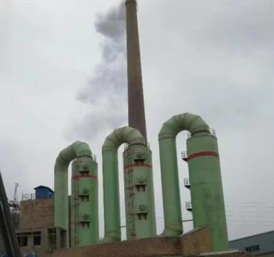 China FRP Power Plant Flue Gas Desulfurization Tower exausted waste  Gas Scrubber Tower purification tower frp high efficiency for sale