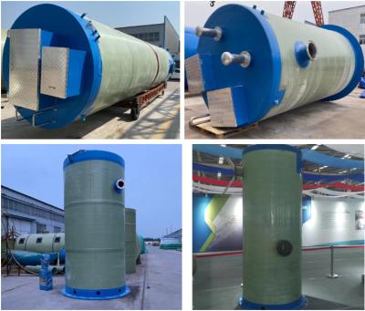 China Prefabricated Frp Integrated Pumping Station Rural Municipal Pipe Network Sewage and Rainwater Lifting Pumping Station for sale