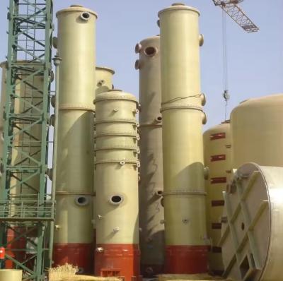 China FRP Waste Gas Purification Tower Scrubbers gas absorption column acid mist gas absorption scrubber tower  for industry for sale