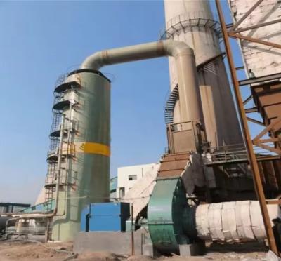 China Multiple Layer Sprayer FRP Desulfurization Scrubber Tower For  Industry Wet Gas Fume for sale