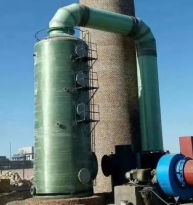 China Waste Gas Scrubber Adsorption Column Frp desulfurization  Tower Industrial Gas GRP Purification Tower for sale