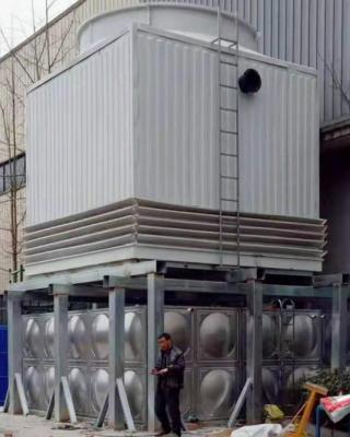 China Low Noisy Easy Operation  Counter Flow Type Cooling Tower FRP Square / Round GRP for sale