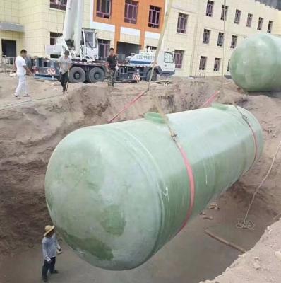 China Various Sizesfrp Bio Septic Tank 1000L Filament Winding FRP / GRP Raw Material for sale