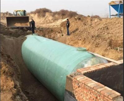 China Winding FRP GRP Septic Tank With Ordinary Pressure Low Maintence Long Service Life for sale