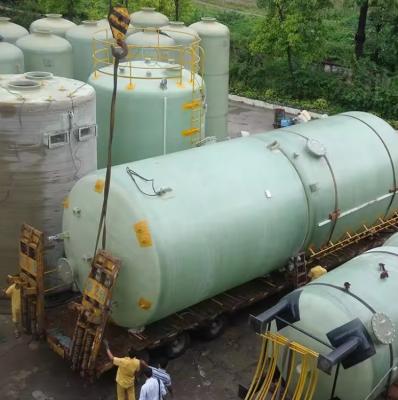 China Horizontal FRP Storage Tank Fiberglass Container For Water Oil Gasoline Acid Alkali From China Factory Direct Product for sale