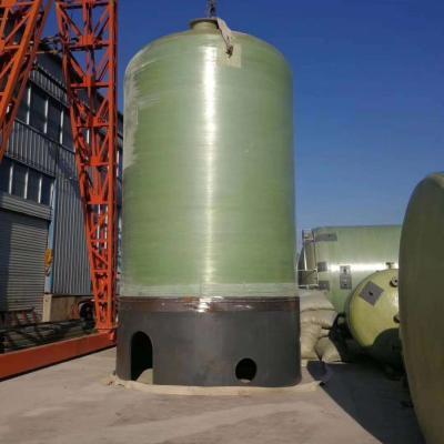 China Horizontal Fiberglass Acid Base Frp Storage Tank , Fiberglass Chemical Tank High Density for sale