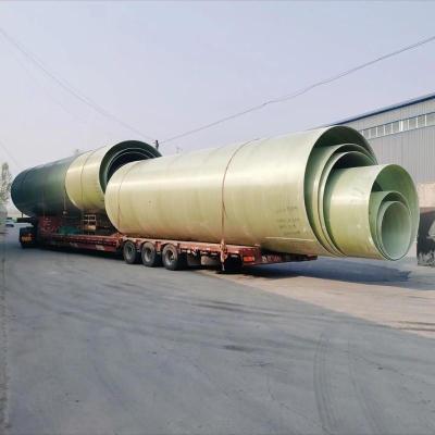 China Black Lightweight FRP Pipe With Printed Flange for sale