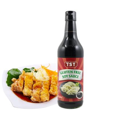 China 500ML HACCP Factory Private Label Premium Natural Brewed Gluten Free Soy Sauce Cooking for sale