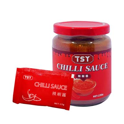 China Cooking Restaurant Catering Take Away Mini Sauce Sachet Halal Chilli Sauce for sale