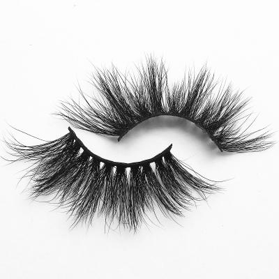 China Long Natural Mink Eyelash Wholesale Private Label 25mm Eyelash High Quality Seller for sale