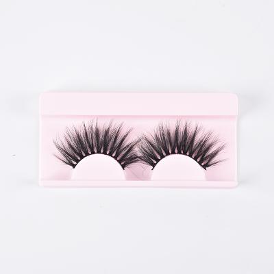 China Russian Silk Mink Eyelashes Fake Premium Synthetic False Mink Eyelashes 3D Mink Eyelash Lashes Long Natural Faux Double for sale