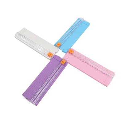 China PVC Card Desktop Use A4 Paper Trimmer Label Small Paper Cutter Feed Plastic Paper Cutter for sale