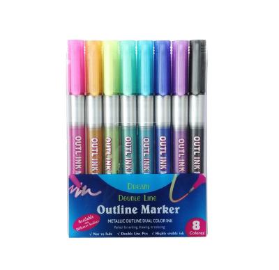 China Fashion OEM Durable Waterproof Coloring Markers Set 36 Double Brush Pens for sale