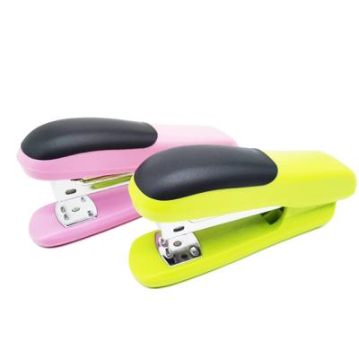 China House. Office. School High Quality Plastic Stapler, Office Wholesale Stationery Student Non-Slip Stapler with Elastic Band for sale