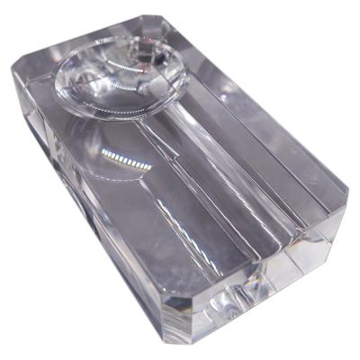 China New Type Men's Portable Eco-Friendly Desktop Crystal Small Cigar Ashtray for sale