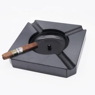 China High Quality Custom Logo Cigar Accessories Metal Cigar Smokeless Smoking Ashtray for sale