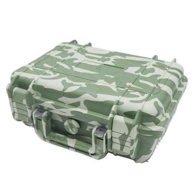 China Custom Army Green Camouflage Logo Cigar Box Foam Covered Plastic Humidifier Airtight Cigar Saver Style New for sale