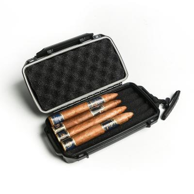 China Wholesale cigar travel humidor ABS plastic container cigar travel humidor box for sale