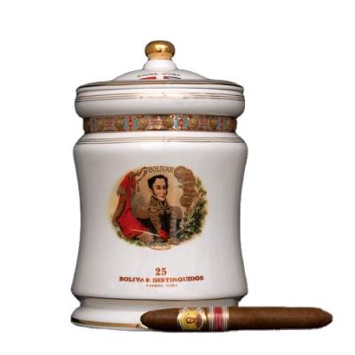 China Bolivar Distinguidos Jr.China ER Fashionable Modern Humidor Cigar Jar Airtight Container for sale