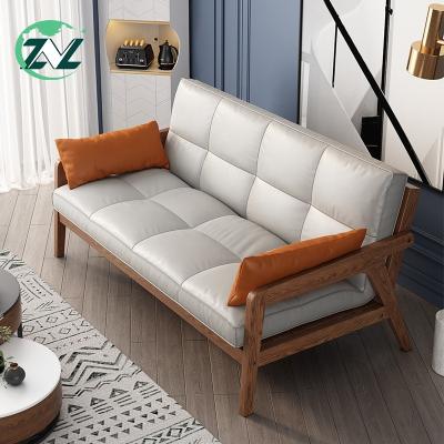 China Modern Living Room Recliner Couch Fabric Foldable Corner Sofa Cum Bed Wooden Bench for sale