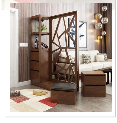 China Hall Cabinet Living Room Modular Wooden Screen With Removable Locker Position Shoe Cabinet for sale