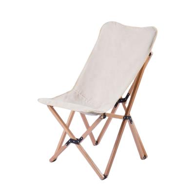 China Modern Outdoor Portable Wooden Garden Camping Seat Picnic BBQ Folding Chair Lazy Stool for sale