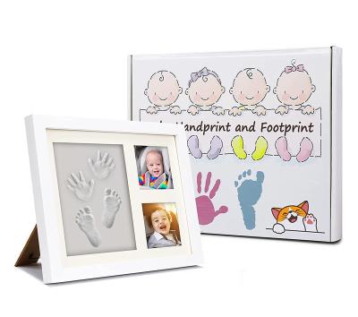 China BABY SHOWER GIFT Footprint Handprint Printing Photo View Clay Kit, Newborn Boy and Girl Shower Gifts Prints Memorial Print Keepsake Kit for sale