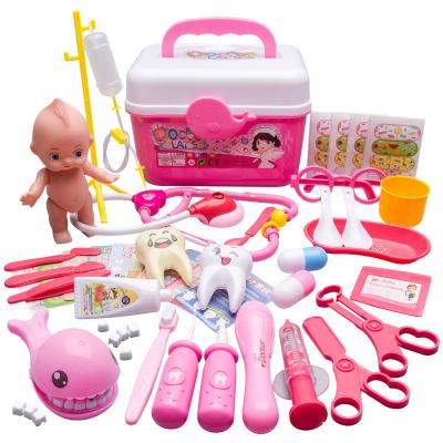 China Kids Gift Children Educational Role Playing Toy Hospital Tool Pretend Toy Set and Medicine Box Doctor Toys For Child for sale