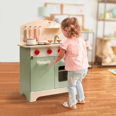 China Wooden Children Play Kitchen Wooden For Kids Kitchen Good Quality Sets Kids Pretend Kitchen Toy Role Play Set for sale