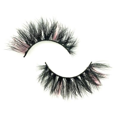 China Multi Colored Corner Color Lashes 2021 New Colorful Handmade False Eyelash MC10 Two Tone Colored Lashes for sale