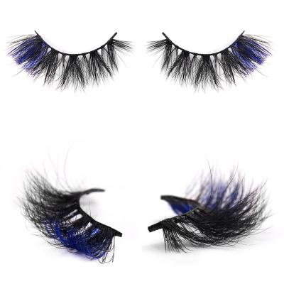 China Free sample 2021 new design color mink colorful lashes tapered private label 3d colored mink lash tray for sale