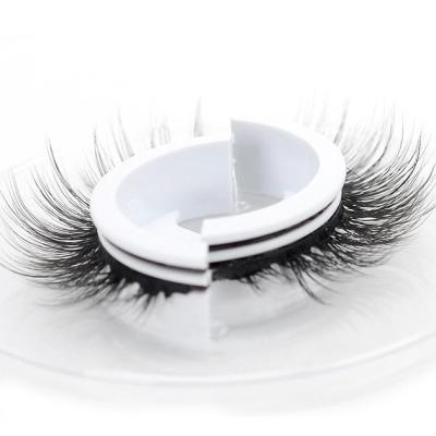 China Full Volume No Glue Lashes Cruelty Free Natural Easy To Wear OEM Self Adhesive Eyelashes Custom Logo for sale