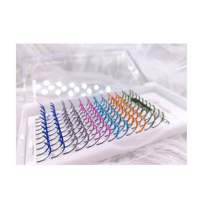 China Wholesale Mink Eyelash Color Shimmer Extensions 2022 Natural Institute of Statistics Hot Colored Highlights Volume Extension for sale