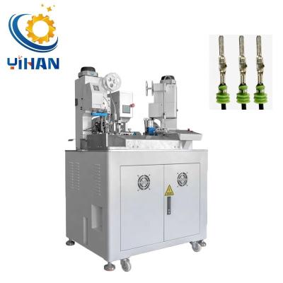 China YH-ST02S Fully Automatic Double Head Wire Cable Waterproof Seal Plug Inserting Terminal Crimping Machine for sale