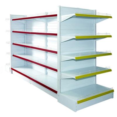 中国 Large Single / Double Side Netting Display Rack Supermarket Shelves Movable Shelving Unit 販売のため