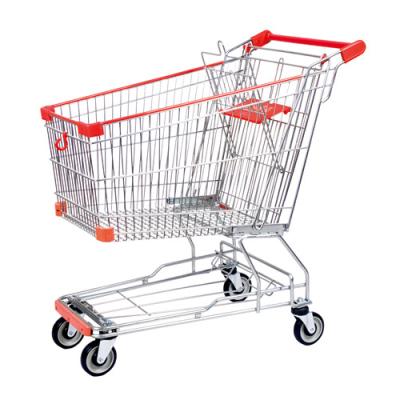 China Used rustproof metal supermarket shopping trolley the vending wheel retail shopping cart for sale for sale