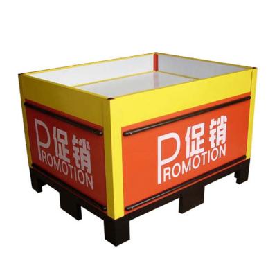 China 1) Supermarket 2)Customized 2022 Stores Promotion Counter Display Table Supermarket Promotion Desk zu verkaufen