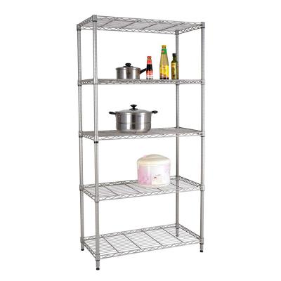 China Corrosion Protection Factory Price 5 Tier Light Metal Rack Bolted OEM Display Wire Storage Shelves zu verkaufen