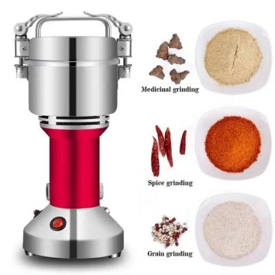 China Hotel Hot Selling Industrial Stainless Steel Ginger Grinding Machine Mini Multifunctional Grain Mill 350g for sale